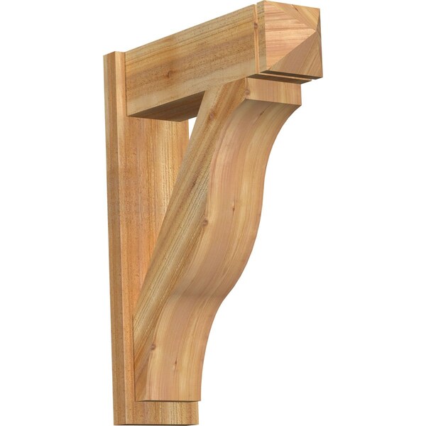 Ekena Millwork Funston Rough Sawn Arts and Crafts Outlooker, Western Red Cedar, 8"W x 26"D x 34"H OUT08X26X34FST03RWR - main